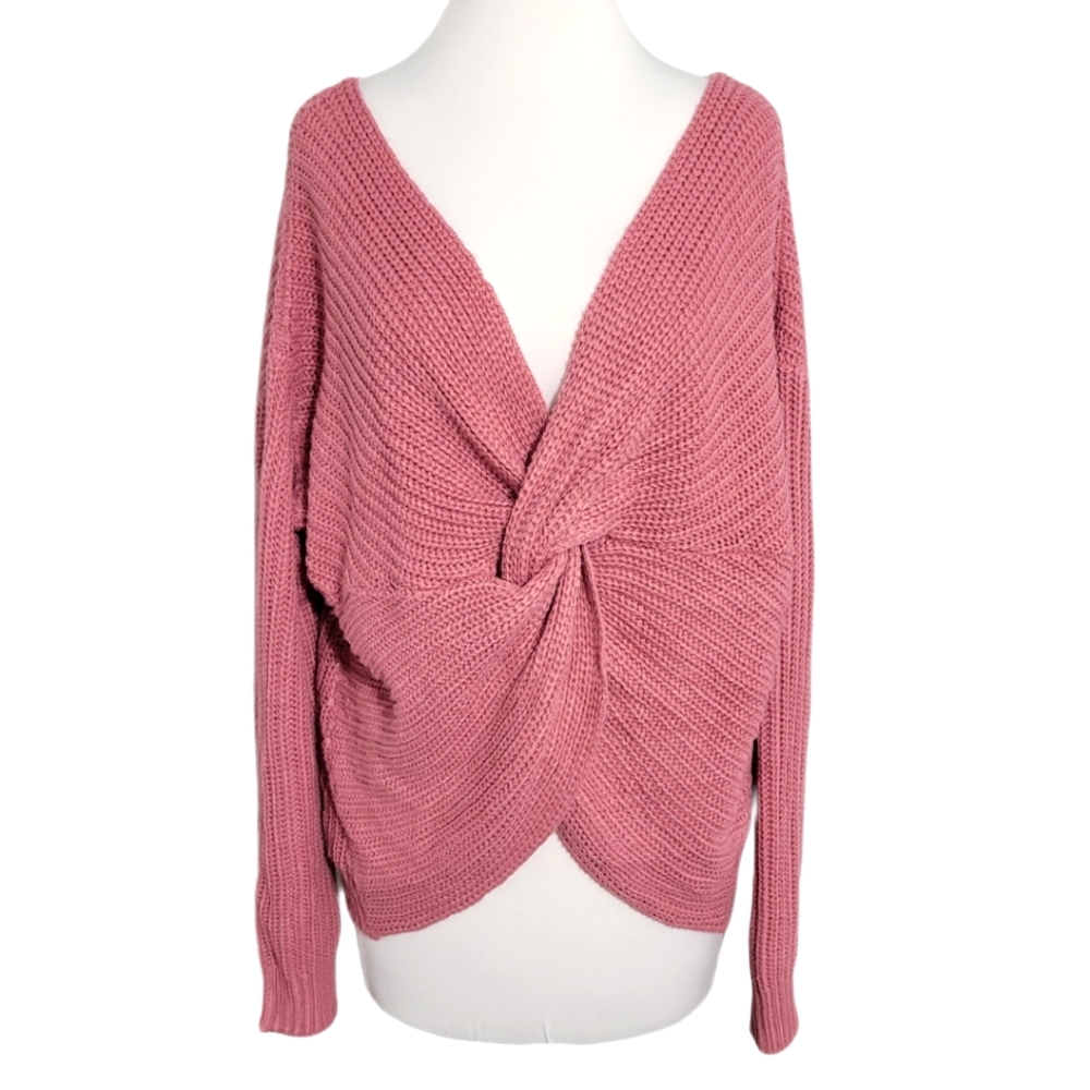 Full Circle Trends Pink Knit Sweater 1X